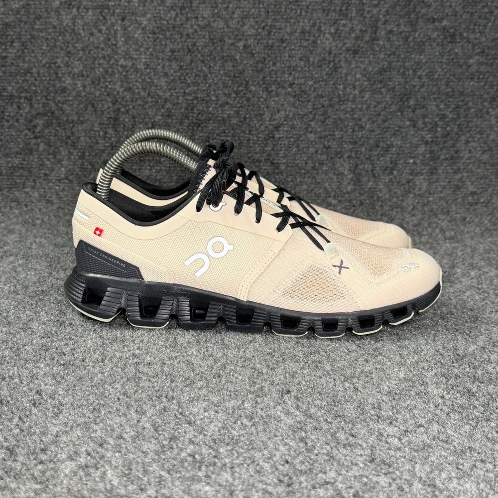 On Running Cloud X 3 Running Shoes Women 8 Fawn Magnet Athletic Training Sneaker